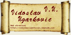 Vidoslav Ugarković vizit kartica